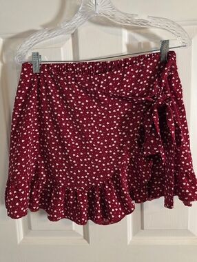 SHEIN Unity Women's Ditsy Floral Knotted Side Casual Skirt  Large 8/10